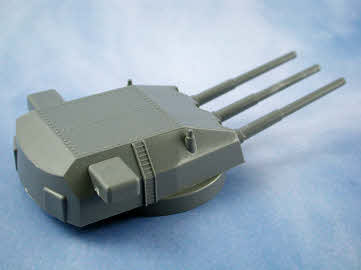 Gun Triple mount turret 280mm Low Base