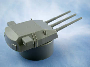 Gun Triple mount turret 280mm High Base