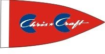 BECC Chris Craft Red Straight Flag 10mm