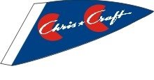 BECC Chris Craft Blue Angled Flag 10mm