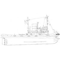 Moorcock 1-24Th Tug Model Boat Plan