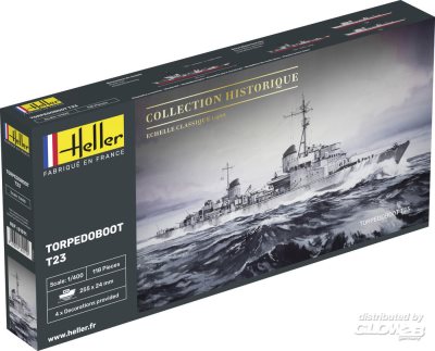 Heller Torpedo Boat T23 1:400 Scale