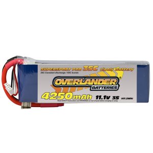 Overlander 11.1V 3S 4250mAh 35C Supersport Pro Lipo Battery