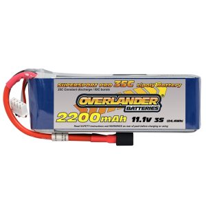 Overlander 11.1V 3S 2200mAh 35C Supersport Pro Lipo Battery