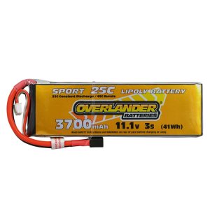 Overlander 11.1V 3S 3700mAh 25C Sport Lipo Battery