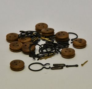 Chainplate & Deadeye Assembly 3.5mm (10)