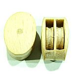 RB Model 12mm Double Sheave Working Wooden Block with Wood Pulley