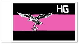 BECC Herman Goring Panzer Cross Flag 15mm
