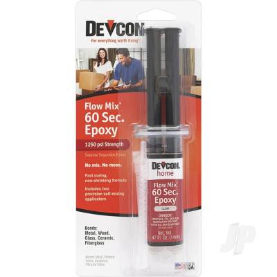 Devcon 60 Second Epoxy Flow-Mix 14ml Syringe