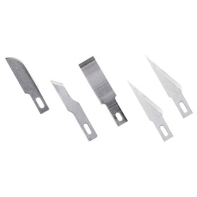 5 Assorted Light Duty Blades (#10 #16 #17 2x #11) for #1 Handles