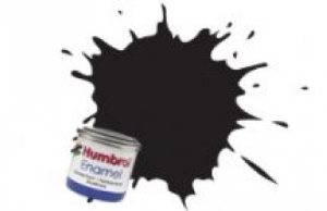 Humbrol 21 Black 14ml Gloss Enamel Paint