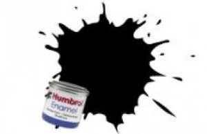 Humbrol 85 Coal Black 14ml Satin Enamel Paint