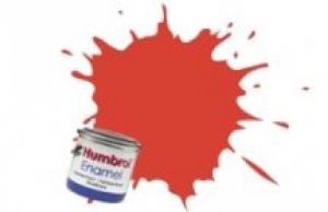 Humbrol 174 Signal Red 14ml Satin Enamel Paint