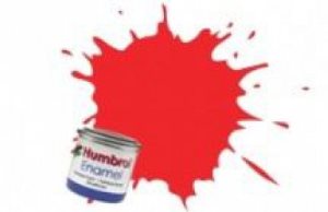 Humbrol 209 Flourescent Fire Orange 14ml Gloss Enamel Paint