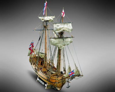 Mamoli Halifax 6 Gun English Schooner 1768 1:54