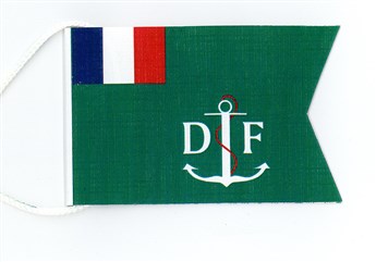Flag Douane Francaise Length 67.5mm