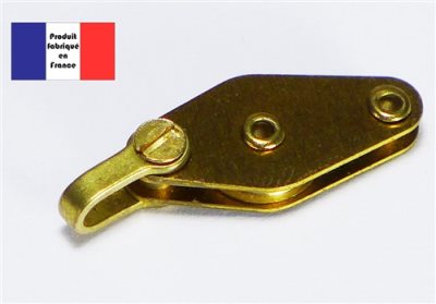 Brass Shackle Block with Becket 10mm