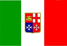 Italian Naval Flag Length 25mm Height 13mm