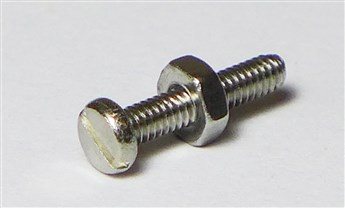 Stainless Steel Flat Slotted Head Screw with Nuts M1 x 10mm (10)