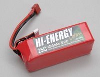 Hi-Energy 22.2V 6S 2200mAh 25C Lipo Battery