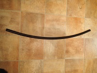 Boom Curved Profile Black 16mm Length 500mm