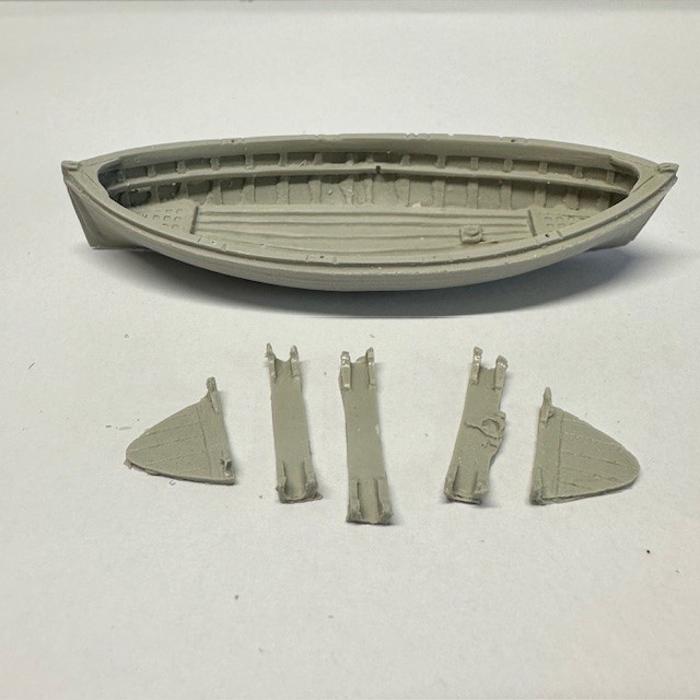 18ft Lifeboat Clinker Double Ended 83mm 1:64 Scale