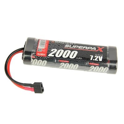 7.2V 2000 NiMh Radient Superpax Battery Pack HCT Deans Connector