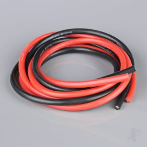 Silicone Wire 10AWG 1.2M Black/1.2M Red (1050 Strands OD5.5mm)