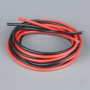 Silicone Wire 16AWG 1M Black/1M Red (252 Strands OD3.0mm)