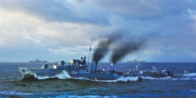 Trumpeter HMS Huron Destroyer 1944 1:350 Scale
