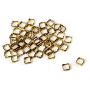 Square Brass Split Ring 3.5mm
