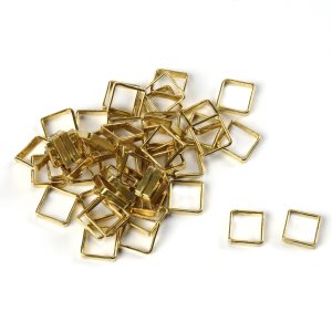 Square Brass Split Ring 6mm
