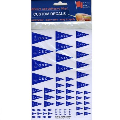 BECC Clyde Shipping Company Logo Decal Multipack