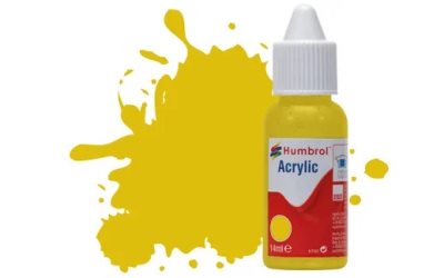 Humbrol 81 Pale Yellow Matt 14ml Dropper Bottle