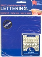 BECC 2mm Blue Letters & Numbers