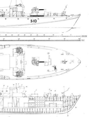 Vosper MTB510 Model Boat Plan