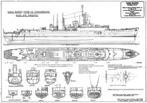 HMS Rapid Model Boat Plan MAR2427 - Marine Modelling International 