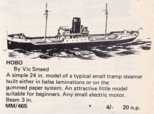 Hobo Model Boat Plan
