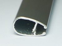 Boom Oval Straight Profile Aluminium 16mm Length 500mm