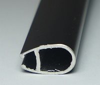 Boom Oval Straight Profile Black 16mm Length 500mm