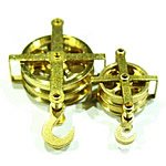 RB Model Double Gin Block with Cargo Hook 8mm Diameter