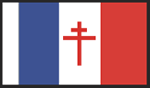 BECC France Free French Flag and Ensign 10mm