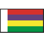 BECC Mauritius National Flag 20mm