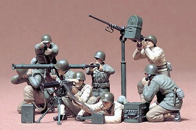 Tamiya US Gun And Mortar Team Kit 1:35 Scale