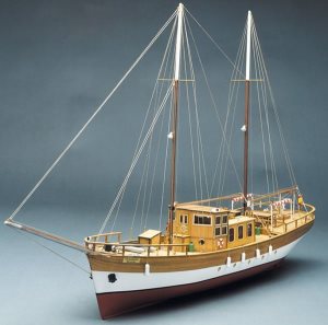 Mantua Trotamares. Sailing Motor Yacht 1:43 Titanic Cornwall Model 