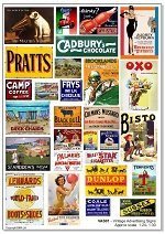 BECC Vintage Advertising Signs 1:24 Scale