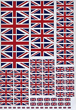 BECC GB Union Jack 1801 - 1864 - Decal Multipack