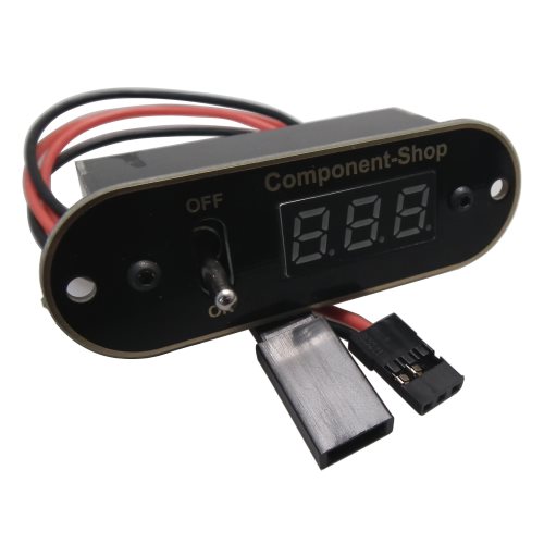 Panel mount Battery voltage display & switch