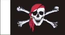 BECC Jolly Roger with Red Scarf 150mm