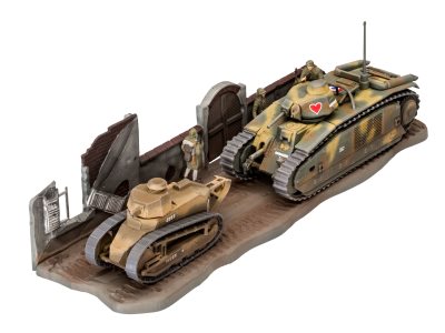 Revell Char. B.1 bis & Renault FT.17 1:76 Scale